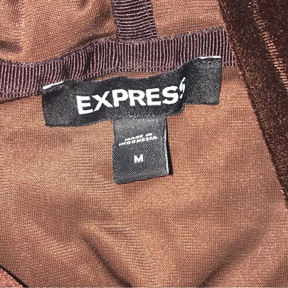 Express brown velvet hoodie - Picture 2 of 3